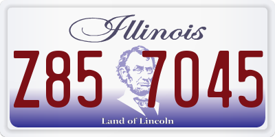IL license plate Z857045