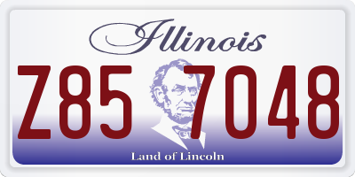 IL license plate Z857048