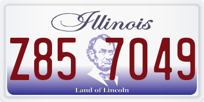 IL license plate Z857049