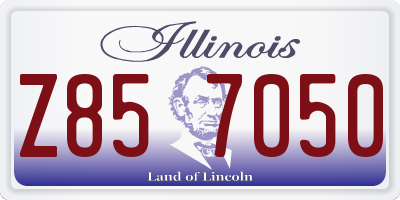IL license plate Z857050
