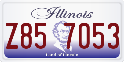 IL license plate Z857053