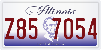 IL license plate Z857054