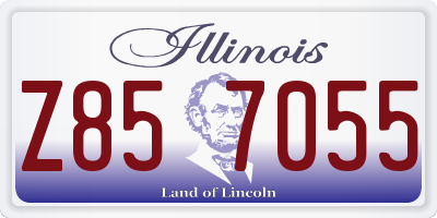 IL license plate Z857055