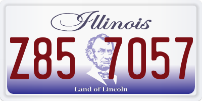 IL license plate Z857057