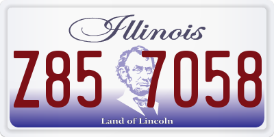 IL license plate Z857058