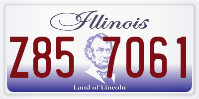 IL license plate Z857061