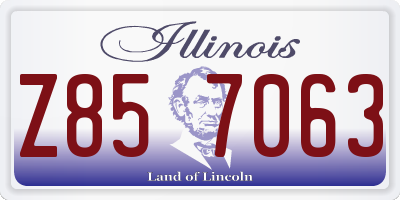 IL license plate Z857063