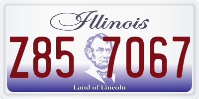 IL license plate Z857067