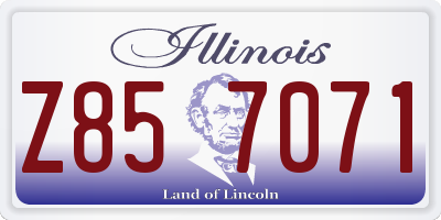 IL license plate Z857071