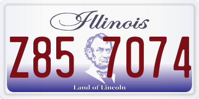 IL license plate Z857074