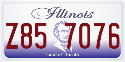 IL license plate Z857076