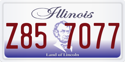 IL license plate Z857077