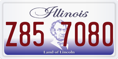 IL license plate Z857080