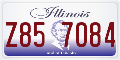 IL license plate Z857084