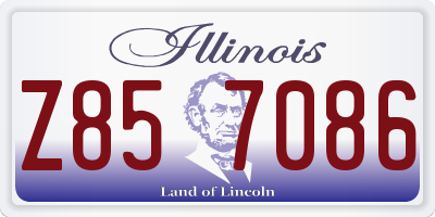 IL license plate Z857086