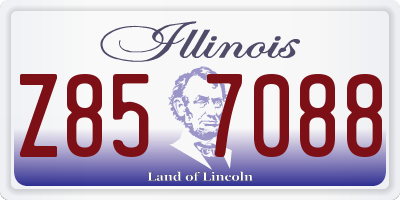 IL license plate Z857088