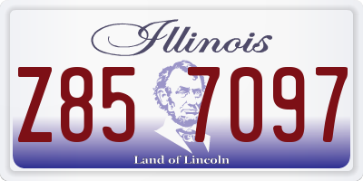 IL license plate Z857097