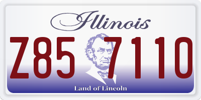 IL license plate Z857110