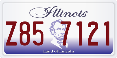 IL license plate Z857121