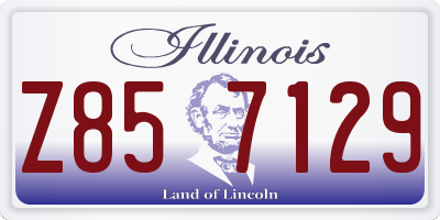 IL license plate Z857129