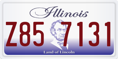 IL license plate Z857131