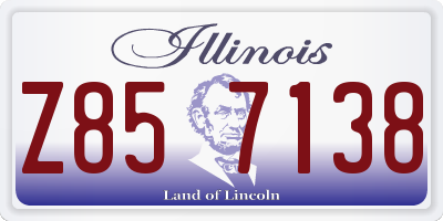 IL license plate Z857138
