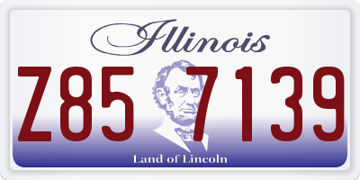 IL license plate Z857139