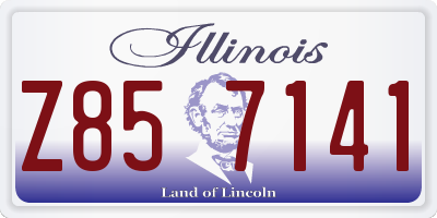 IL license plate Z857141