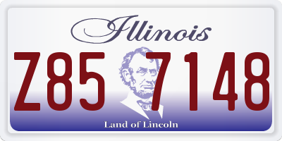 IL license plate Z857148