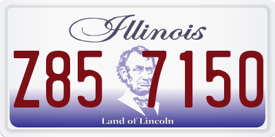 IL license plate Z857150