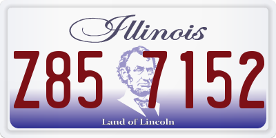 IL license plate Z857152