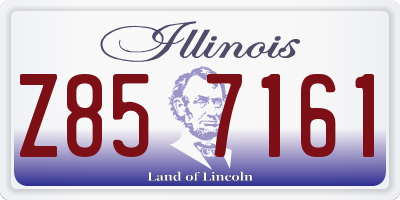 IL license plate Z857161