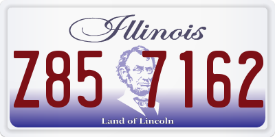 IL license plate Z857162