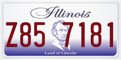 IL license plate Z857181