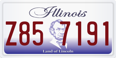 IL license plate Z857191