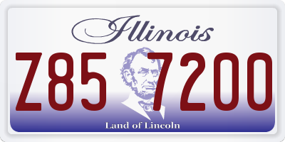 IL license plate Z857200