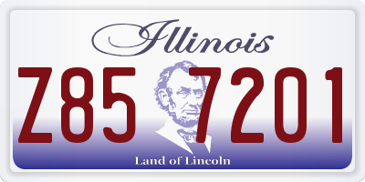 IL license plate Z857201