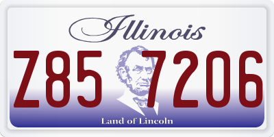 IL license plate Z857206