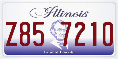 IL license plate Z857210