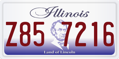 IL license plate Z857216