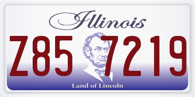 IL license plate Z857219