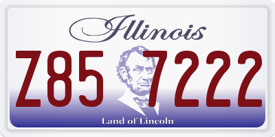IL license plate Z857222