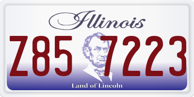 IL license plate Z857223