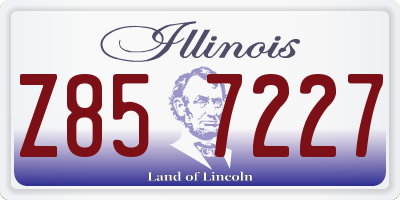 IL license plate Z857227