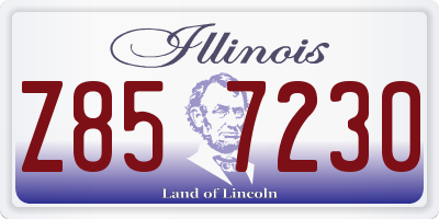 IL license plate Z857230