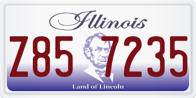 IL license plate Z857235