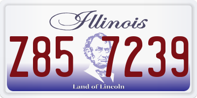IL license plate Z857239