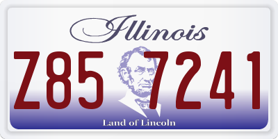 IL license plate Z857241
