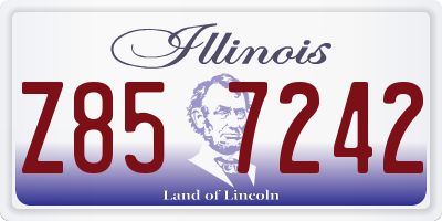 IL license plate Z857242