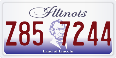 IL license plate Z857244